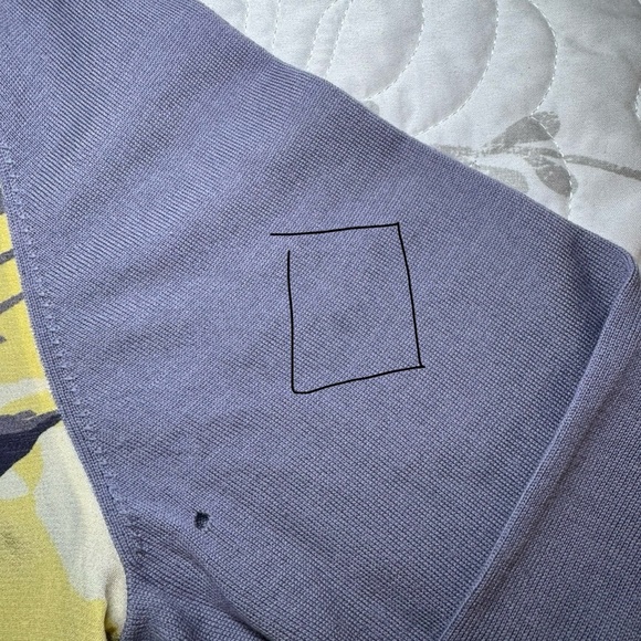 St. John Merino Wool & Silk Floral Panel Button Down Cardigan Size S READ - Picture 12 of 15